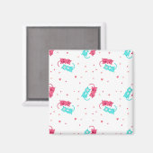 猫パターン マグネット (正面/裏面)