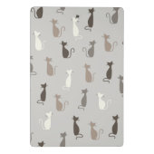 猫パターン ミニクリップボード (裏面)
