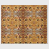 猫パターン ラッピングペーパー (フラット)