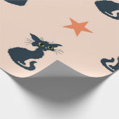 猫パターン ラッピングペーパー (角)
