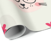 猫パターン ラッピングペーパー (ロールコーナー)