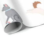 猫パターン ラッピングペーパー (ロールコーナー)