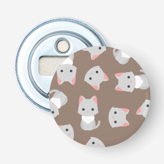 猫パターン 栓抜き (正面)