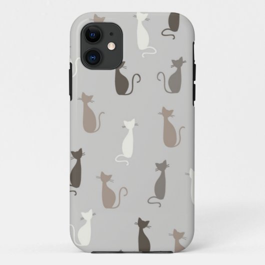 猫パターン Case-Mate iPhoneケース (裏面)