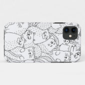 猫パターン Case-Mate iPhoneケース (裏面(横))