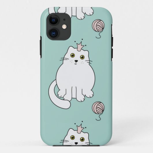 猫パターン Case-Mate iPhoneケース (裏面)