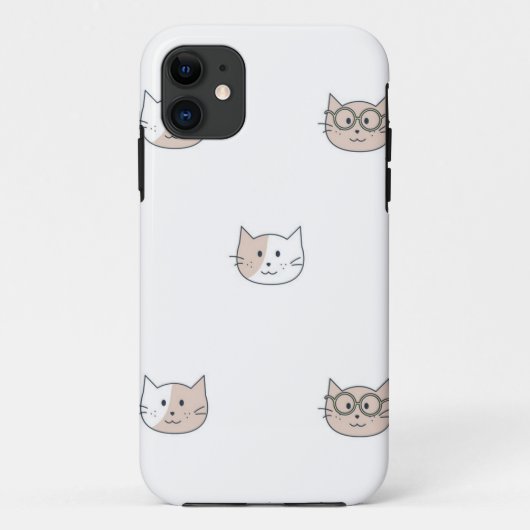 猫パターン Case-Mate iPhoneケース (裏面)