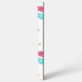 猫パターン SAMSUNG GALAXYケース (裏面横)