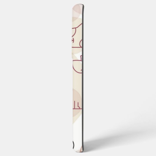 猫パターン SAMSUNG GALAXYケース (裏面横)