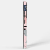猫パターン SAMSUNG GALAXYケース (右側面)
