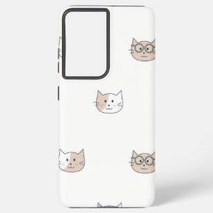 猫パターン SAMSUNG GALAXY S21 ULTRAケース