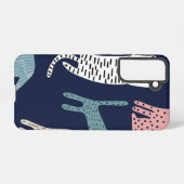 猫パターン SAMSUNG GALAXYケース (裏面横)