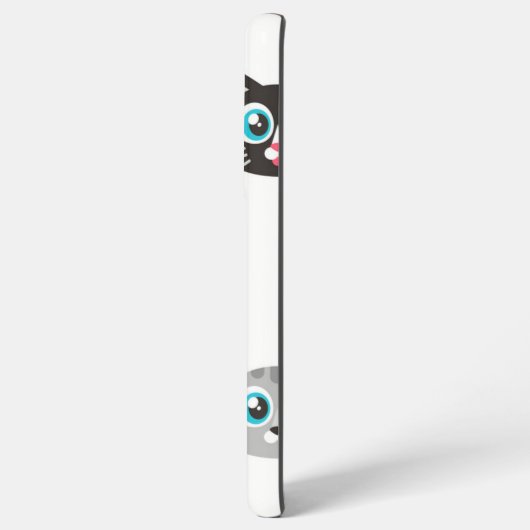 猫パターン SAMSUNG GALAXYケース (裏面横)