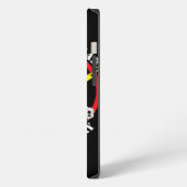 猫パッチの堅い箱 iPhoneケース (左側面)