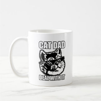 猫パパが重い呼吸の猫を扱う コーヒーマグカップ