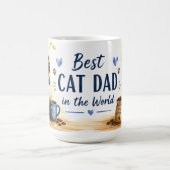 猫パパのための父の日 コーヒーマグカップ (中央)