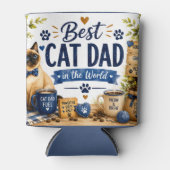 猫パパのための父の日 猫好きな方へ 缶クーラー (正面)