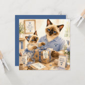 猫パパのための父の日 猫好きカード カード (正面/裏面インサイチュ)