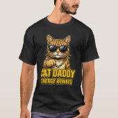 猫パパエネルギーいつでもTシャツ Tシャツ (正面)