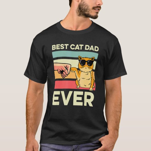 猫パパエバーキャットパーソン Tシャツ (正面)
