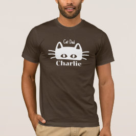 猫パパカスタムの猫名 Tシャツ