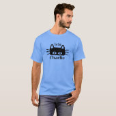 猫パパカスタムの猫名 Tシャツ (正面フル)