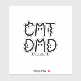 猫パパカスタム年 シール