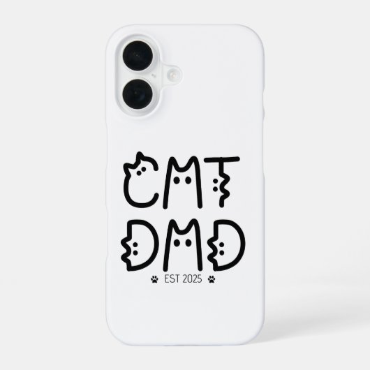 猫パパカスタム年 iPhone 16ケース (裏面)