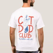 猫パパクラブTシャツ、面白い猫パパギフト