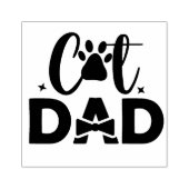 猫パパゴム印 ラバースタンプ (インプリント)