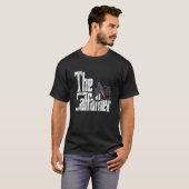 猫パパザ猫熱狂する父親子猫パパ Tシャツ (正面フル)