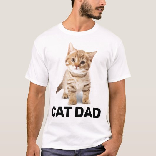 猫パパジンジャーキッテンTシャツ Tシャツ (正面)