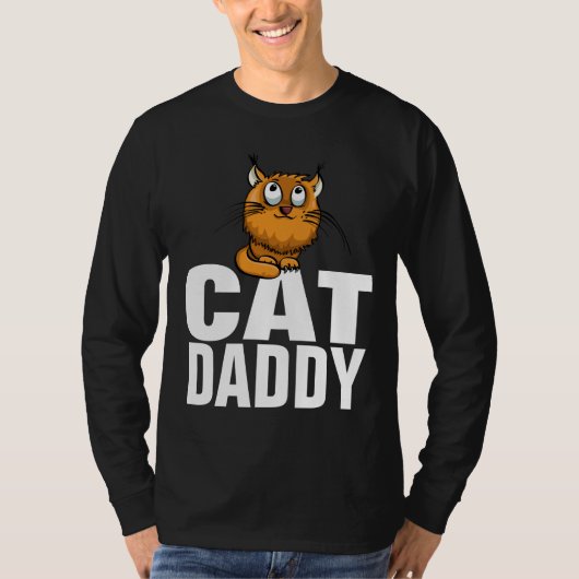 猫パパダディージンジャーTシャツティー Tシャツ (正面)