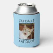 猫パパドゥデファーザーズカスタムデイ文字2フォト青 缶クーラー (缶裏面)