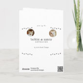 猫パパドゥデファーザーズカスタムデイ文字 カード (裏面)