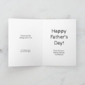 猫パパドゥデファーザーズカスタムデイ文字 カード (内部)