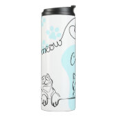 猫パパペット親猫プリントタンブラー タンブラー (回転左)