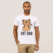 猫パパメンズTシャツ Tシャツ (正面フル)