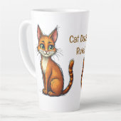 猫パパルールマグ – 完璧な父の日のギフトKo カフェラテマグ (左アングル)