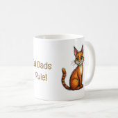 猫パパルールマグ – 完璧な父の日のギフトKo コーヒーマグカップ (正面右)