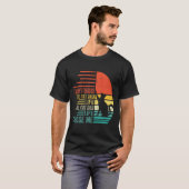 猫パパ人生を選ばなかった レトロ父の日 Tシャツ (正面フル)