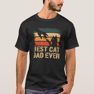 猫パパ最高の猫パパエバおもしろい猫好きパパギフト Tシャツ