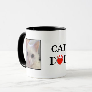猫パパ父の日の写パーソナライズされた真 マグカップ