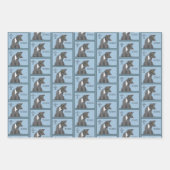 猫パパ養子父の日 ラッピングペーパーシート (正面2)