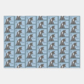 猫パパ養子父の日 ラッピングペーパーシート (正面)