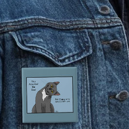 猫パパ養子父の日 缶バッジ