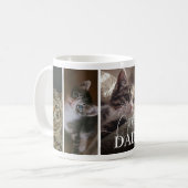 猫パパ5枚フォトコラージュ コーヒーマグカップ (正面左)