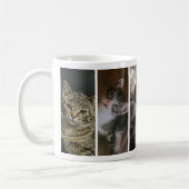 猫パパ5枚フォトコラージュ コーヒーマグカップ (左)