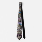 猫パパ7枚フォトコラージュ ネクタイ (正面)