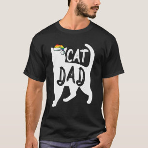 猫パパ クリスマス かわいい LGBTゲイ プライド Xmas パジャマ Tシャツ